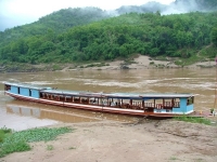 Traditional Boat - North Laos, Mekong River - Houei Xai